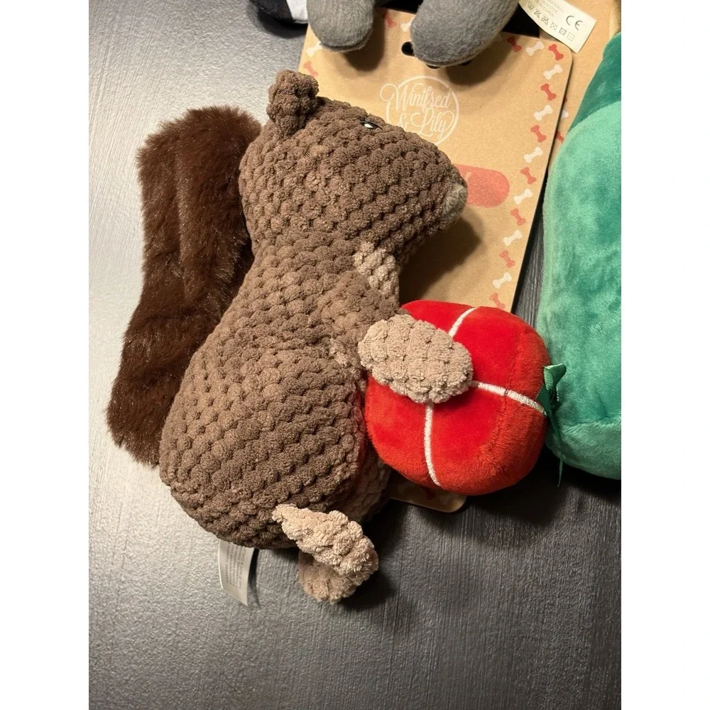 Lot Of NEW Plush Some Crinkle Dog Toys Christmas Or Anytime Medium/large